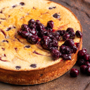 Baked Blueberry Cheesecake