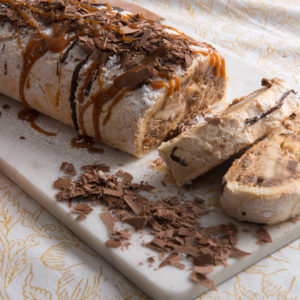 Frozen Banoffee Roulade