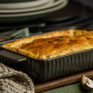 Plant Based Protein and Mushroom Pot Pie